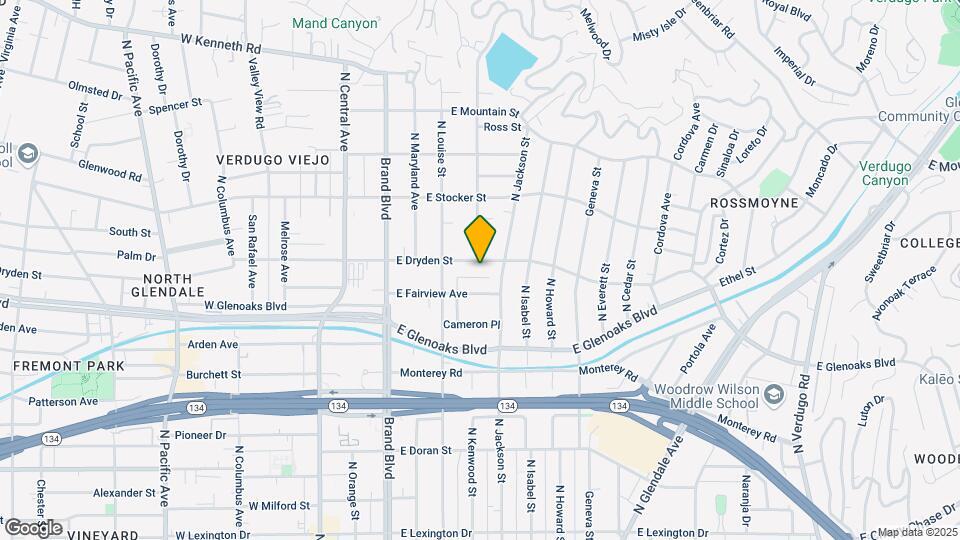 336 E Dryden St Map and Location Details