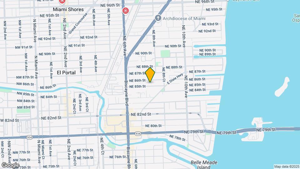 757 NE 85th St-Unit -1 Mapa y Detalles de la Ubicación