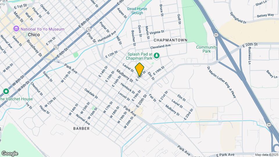 1802 Laurel St Map and Location Details
