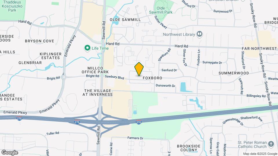 2598 Sawbury Blvd Map and Location Details