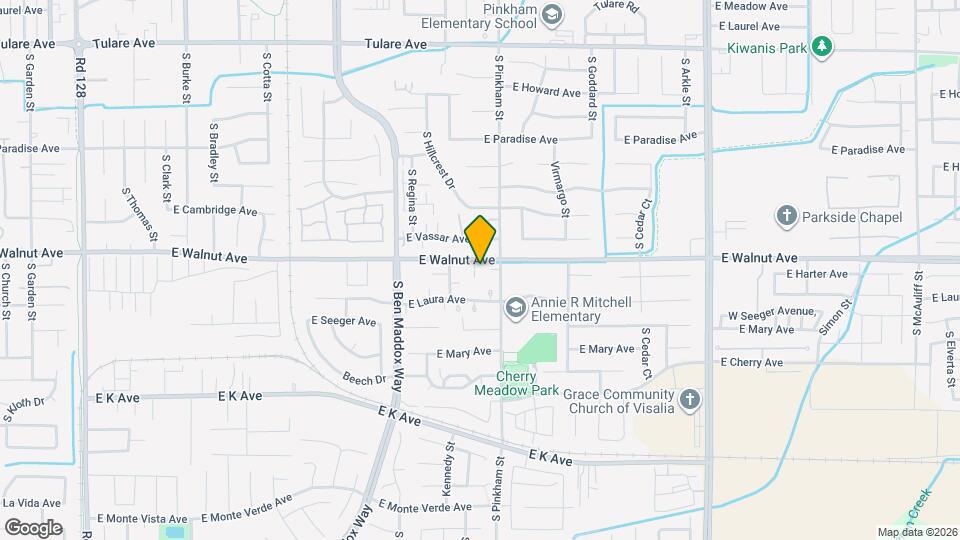 2015-2019 E Walnut Ave Map and Location Details