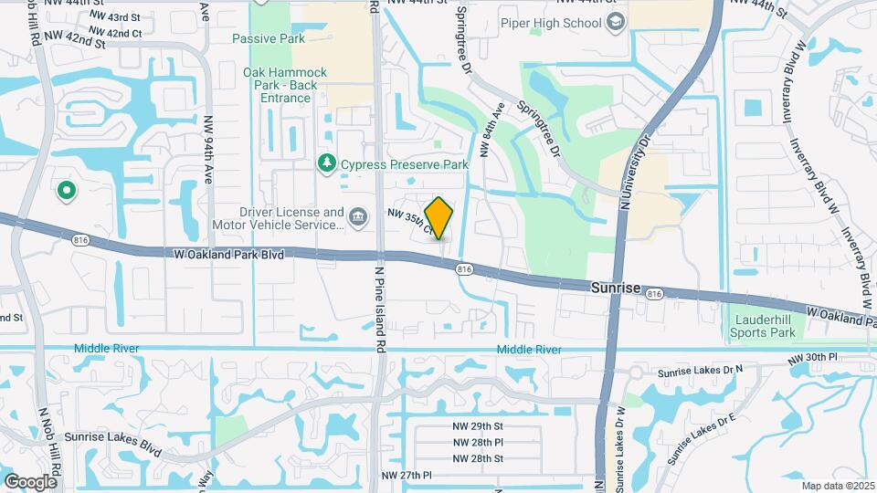 8632 NW 34th Pl Map and Location Details