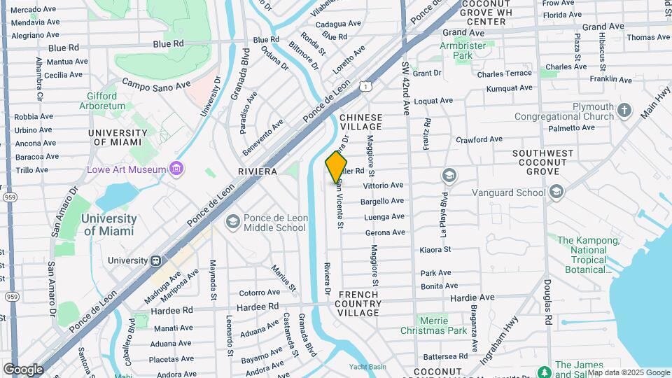 5520 San Vicente St Map and Location Details