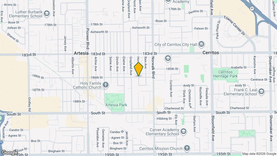 18600 Horst Ave Map and Location Details