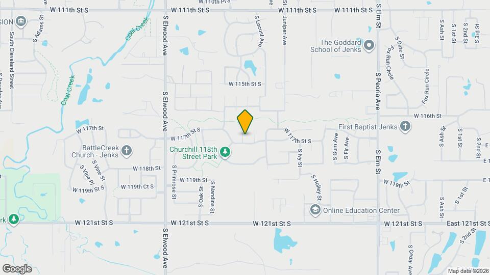 11621 S Mulberry Ln Map and Location Details