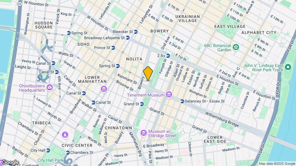159 Chrystie St Mapa y Detalles de la Ubicación