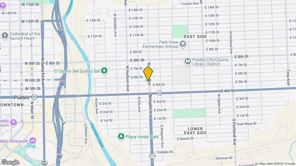 1029 E 5th St Map and Location Details