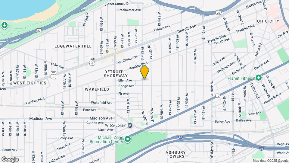 1855 W 58th St Map and Location Details