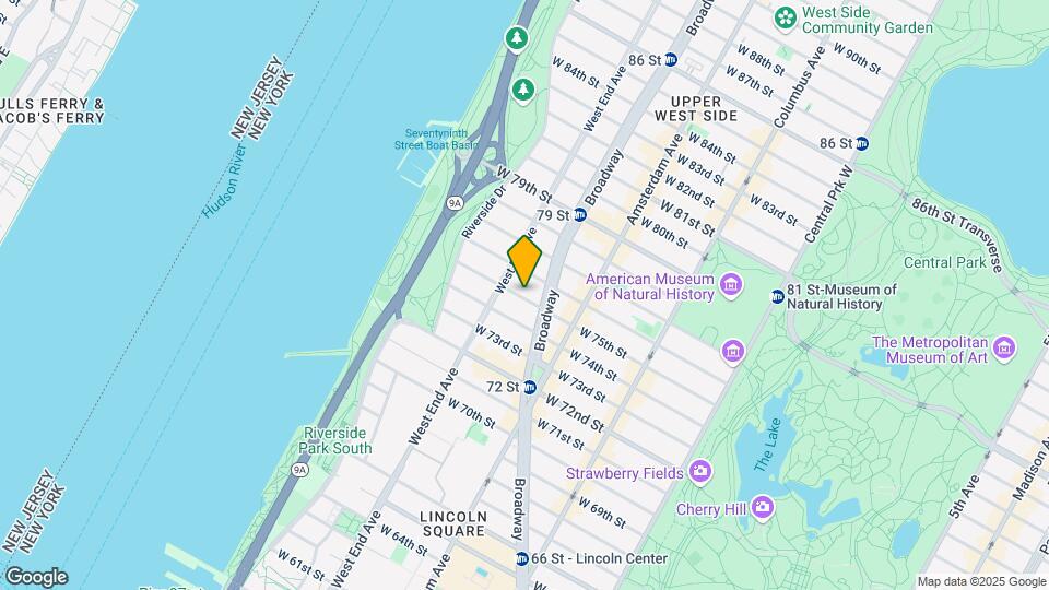 241 W 75th St Mapa y Detalles de la Ubicación