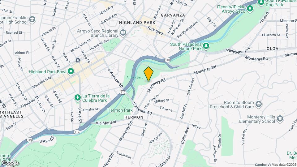 6219 1/2 Monterey Rd Map and Location Details