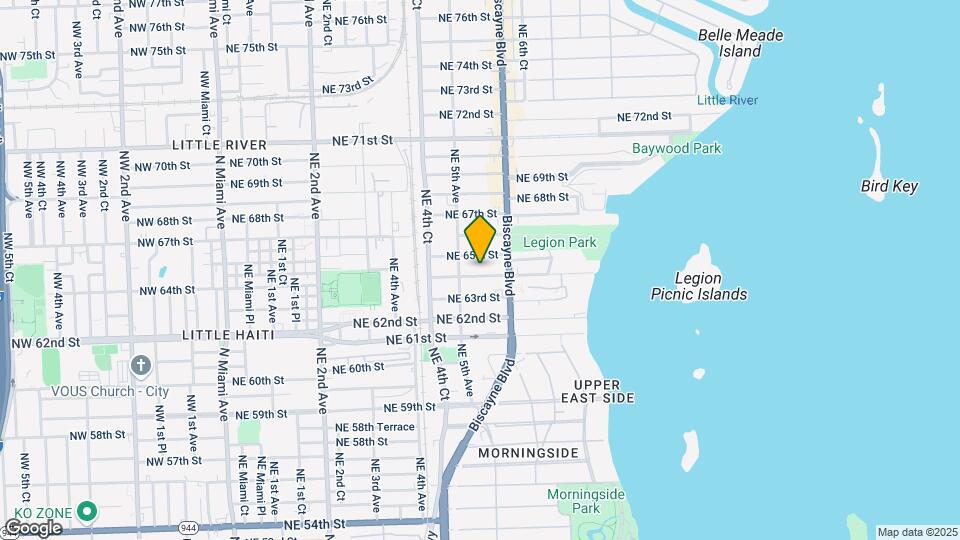 545 NE 64th St Mapa y Detalles de la Ubicación