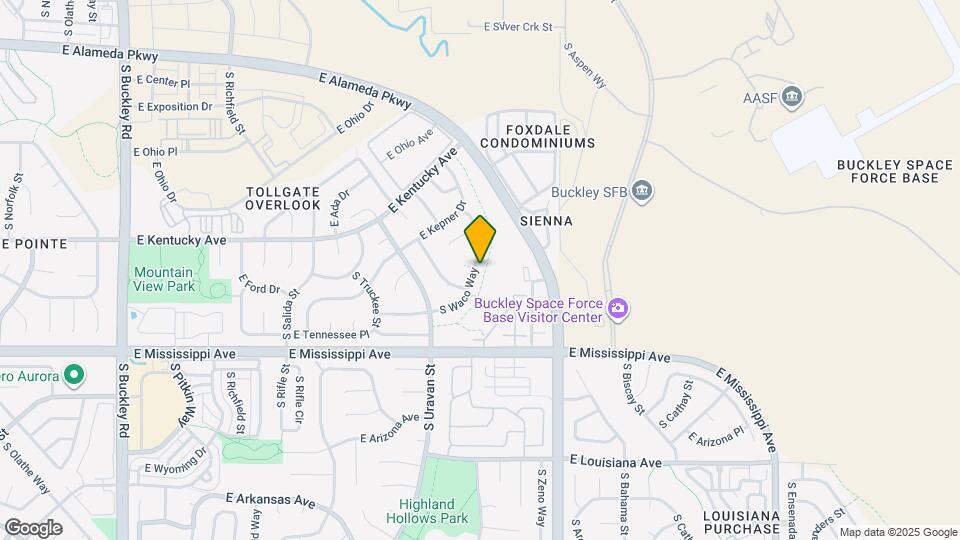 1024 S Waco Way Map and Location Details