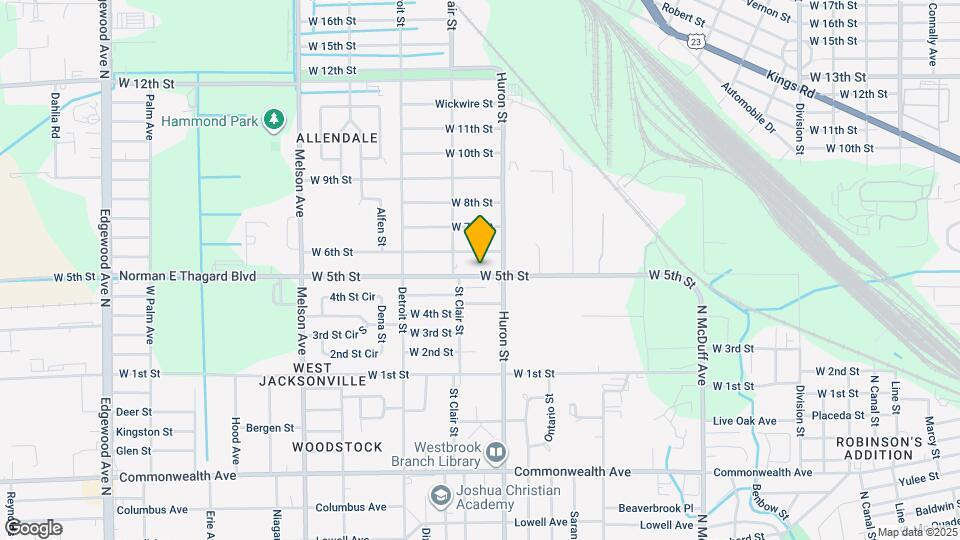 2839 W 5th St Map and Location Details