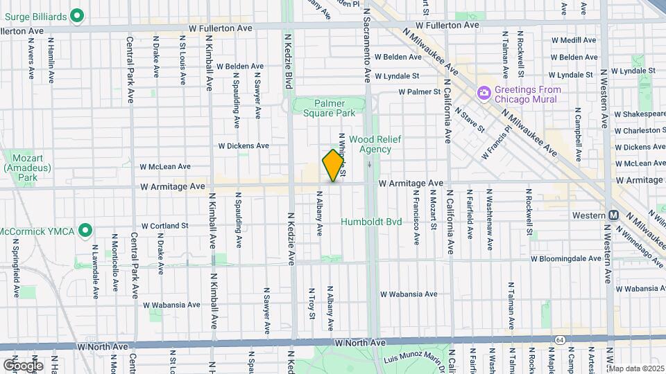 3051 W Armitage Ave Map and Location Details