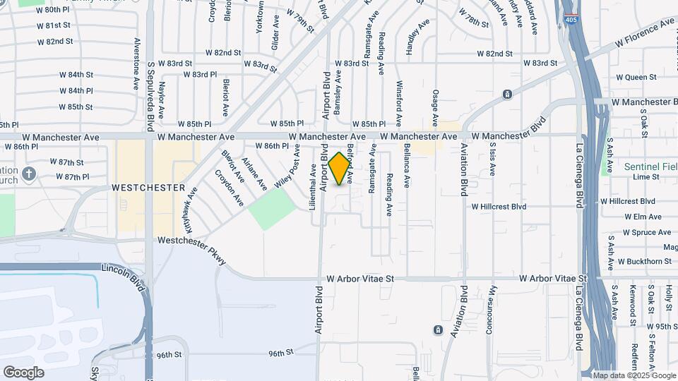 5851 W 88th Map and Location Details
