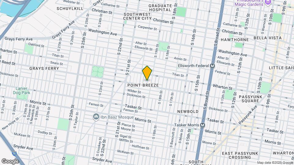 1345 S Garnet St Mapa y Detalles de la Ubicación