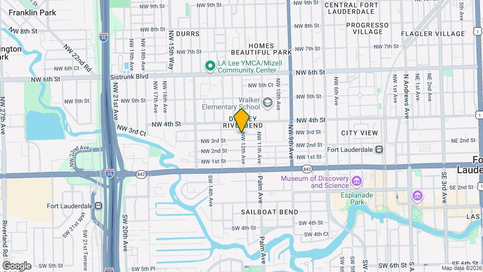 301 NW 12th Ave Map and Location Details