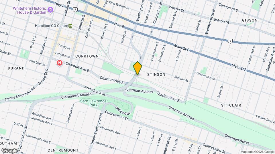 203 Victoria Ave S Map and Location Details