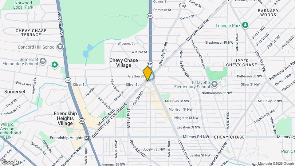 5727 Western Ave NW, Unit 1 Map and Location Details