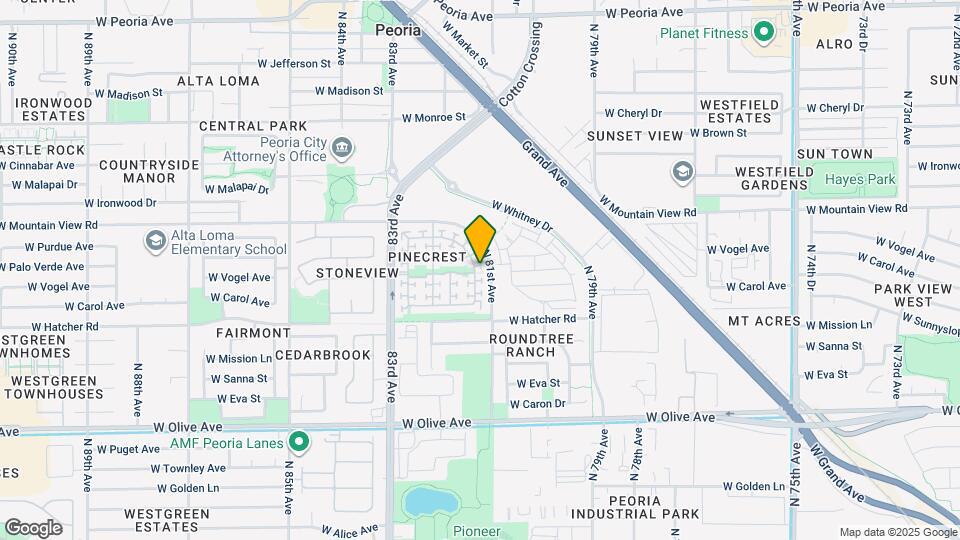 9607 N 81st Dr Map and Location Details