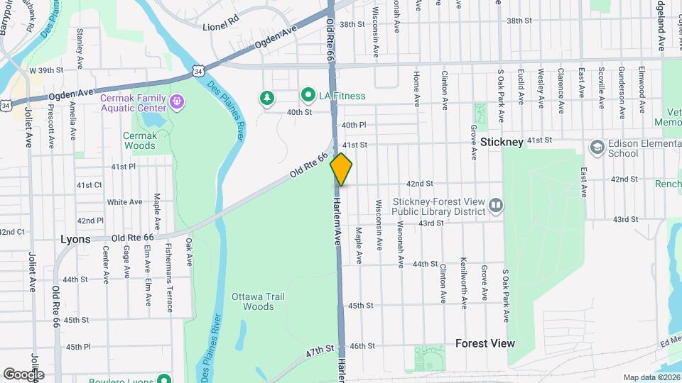 4205 S Harlem Ave, Unit 3 Mapa y Detalles de la Ubicación