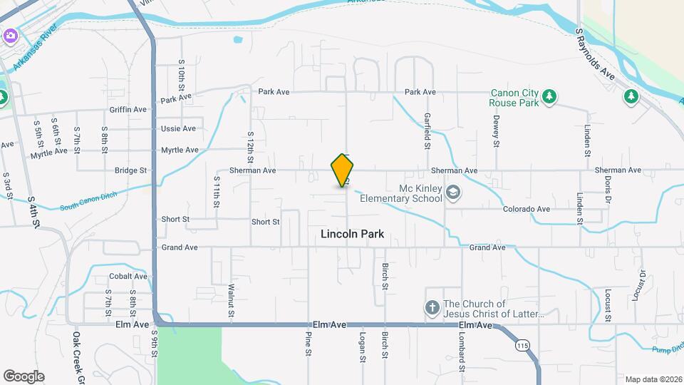 1219 Logan St Map and Location Details