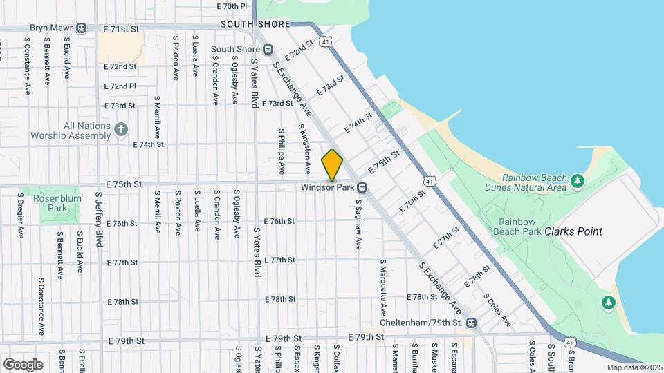 2549-2561 E 75th St Mapa y Detalles de la Ubicación
