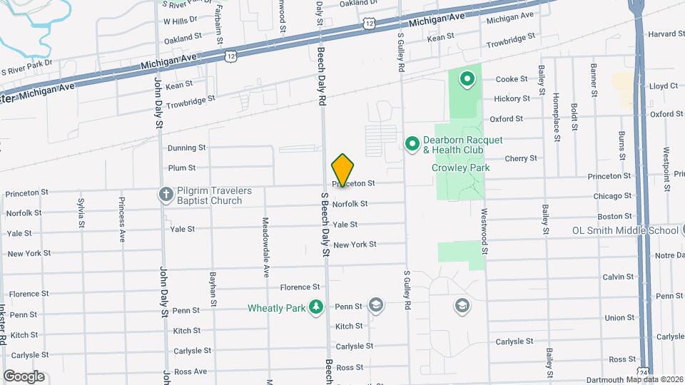 25725 Princeton St Map and Location Details