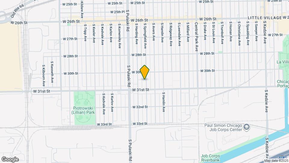 3028 S Springfield Ave Map and Location Details