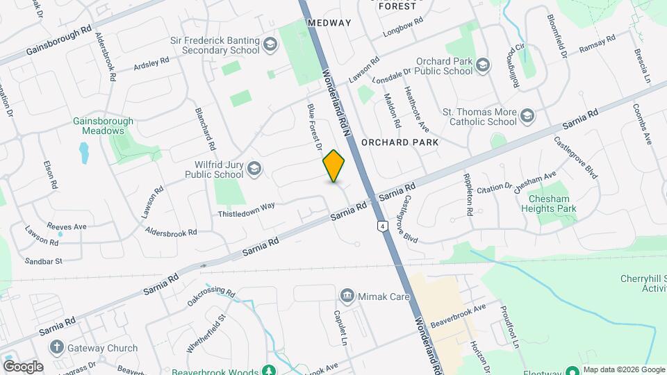 293 Blue Forest Dr Map and Location Details