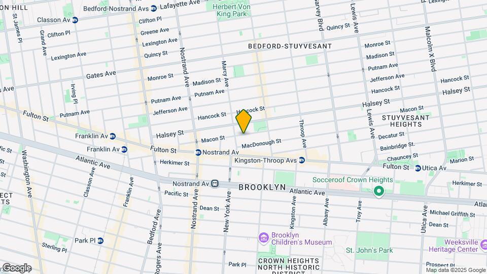 128 Macon St Mapa y Detalles de la Ubicación