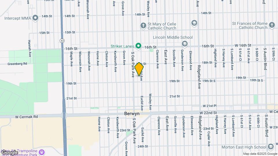 1844 Euclid Ave, Unit Garden unit Map and Location Details