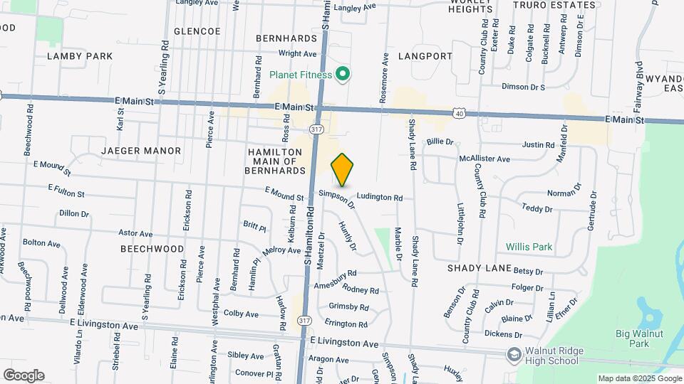 1162 Simpson Dr Map and Location Details