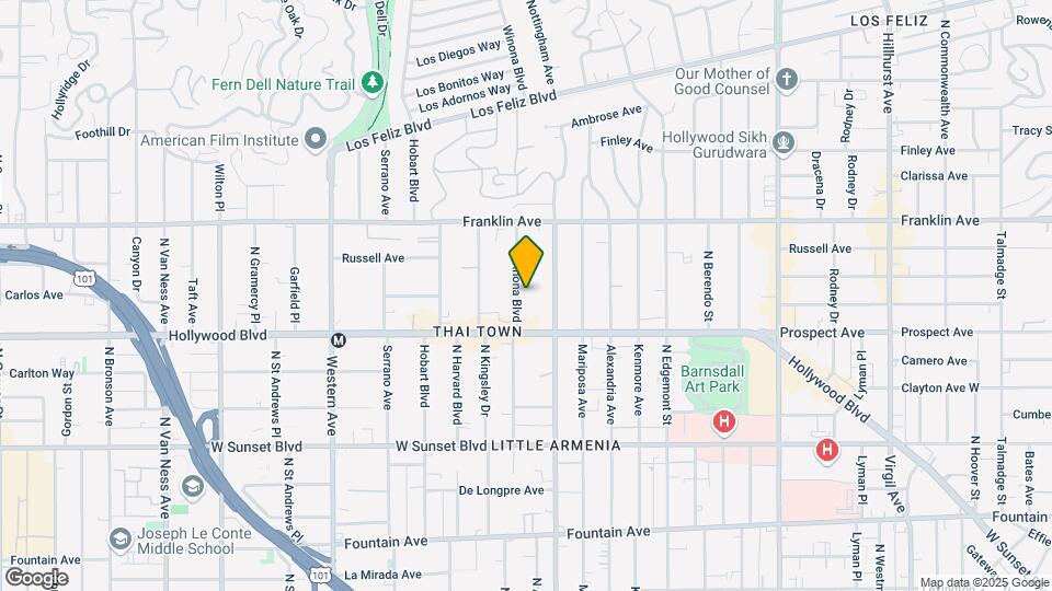 1740 Winona Blvd Map and Location Details