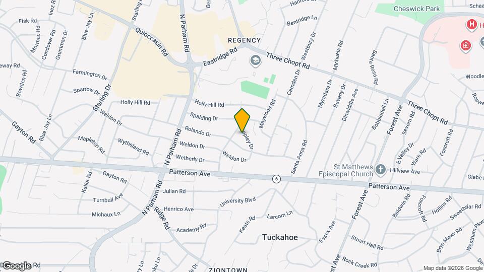 8407 Copley Dr Map and Location Details