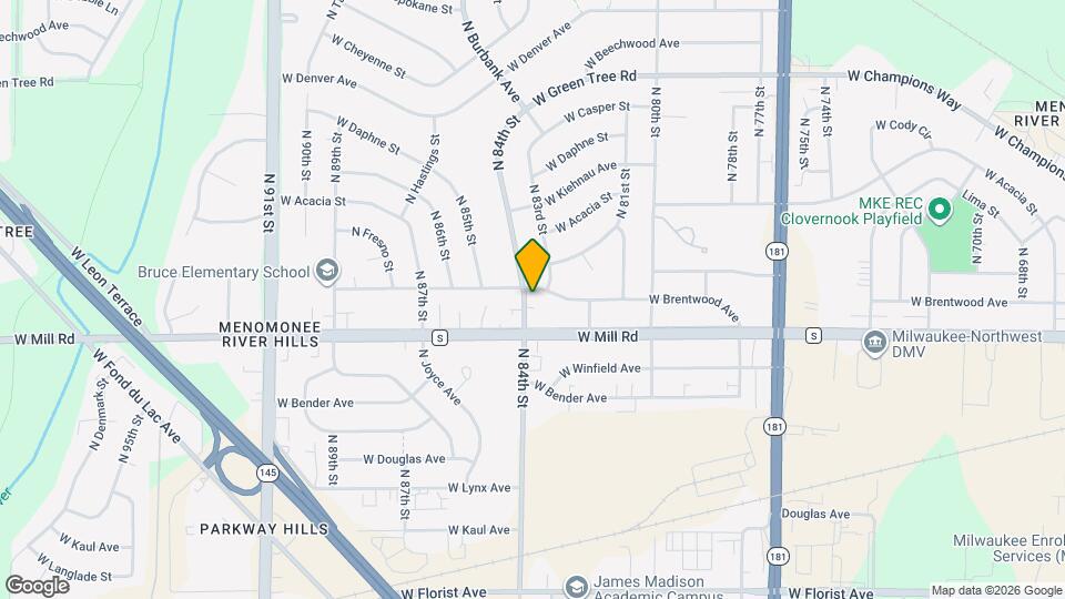 6438 N 84th St Mapa y Detalles de la Ubicación