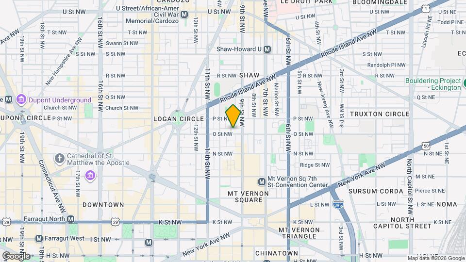 919 O St NW Map and Location Details