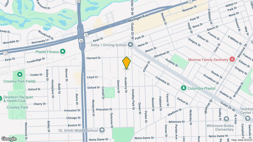 2211 Academy St Map and Location Details