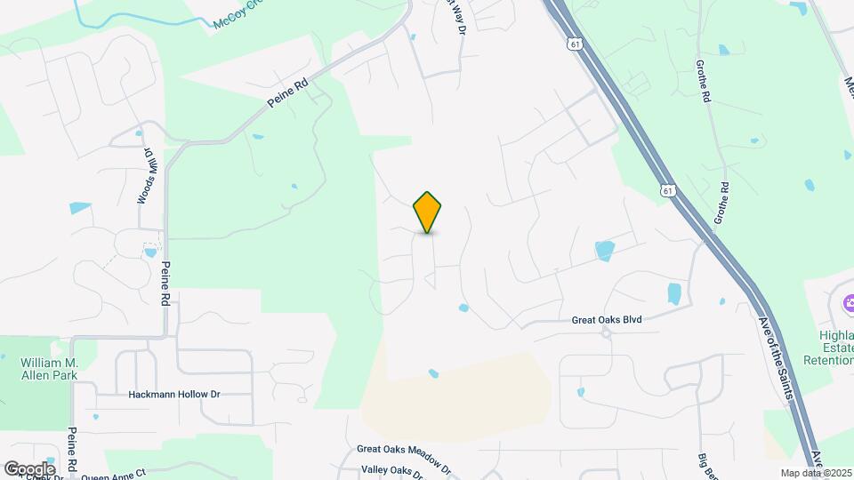1047 Timber Bluff Dr Map and Location Details