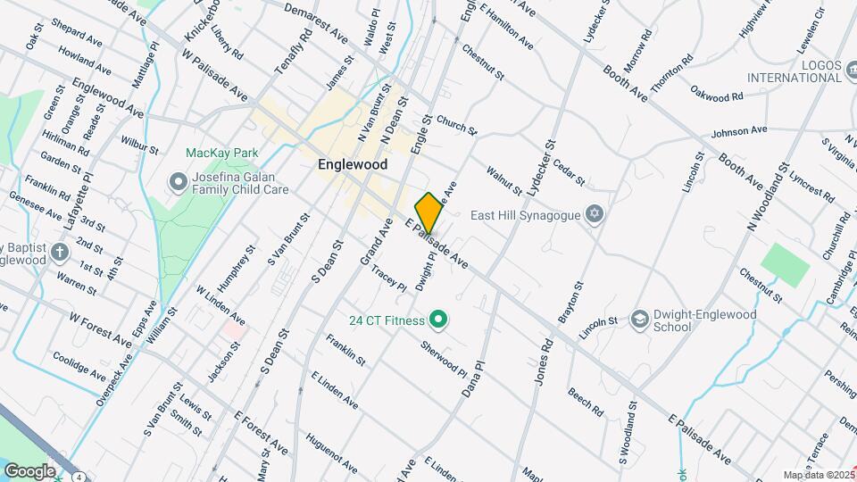 100 E Palisade Ave Map and Location Details