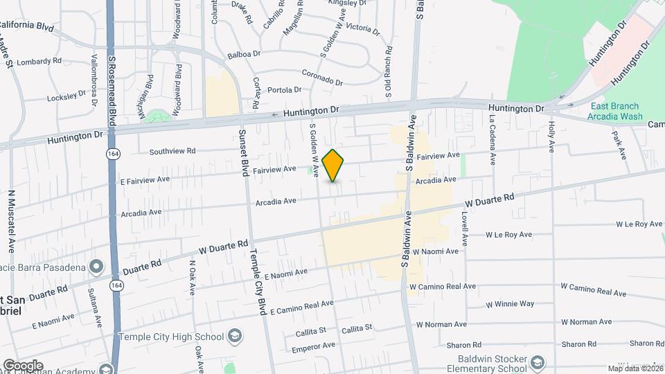 845 Arcadia Ave Map and Location Details