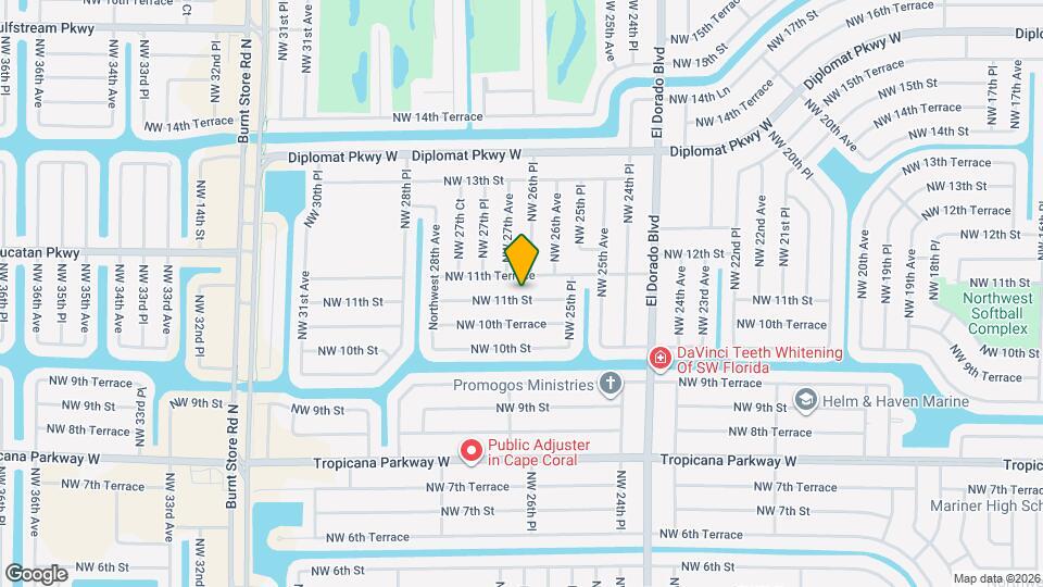 2619 NW 11th St, Unit D Mapa y Detalles de la Ubicación