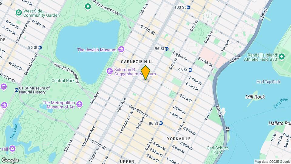 129 E 90th St Map and Location Details