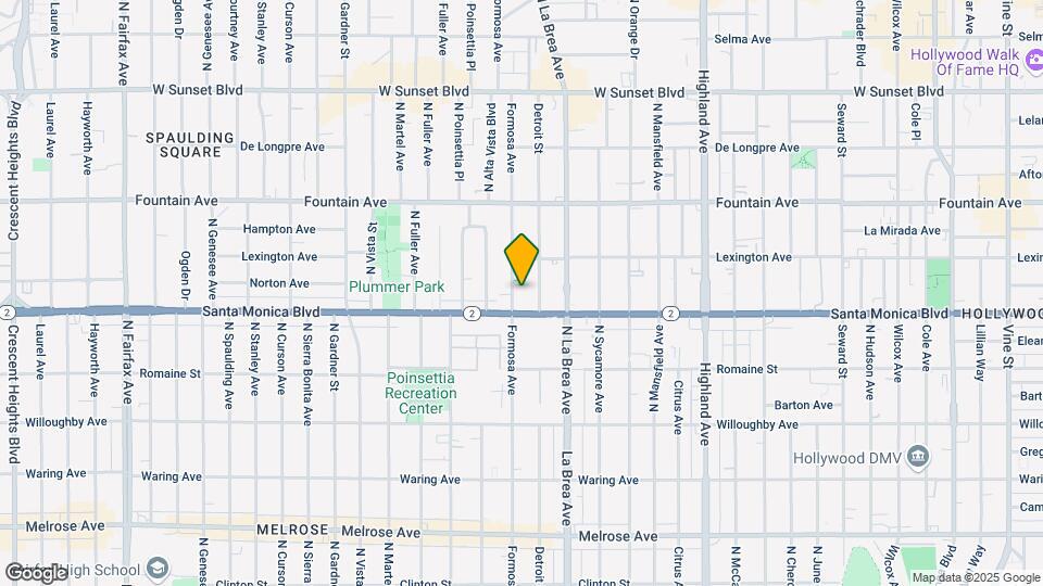 1122 N Formosa Ave Map and Location Details