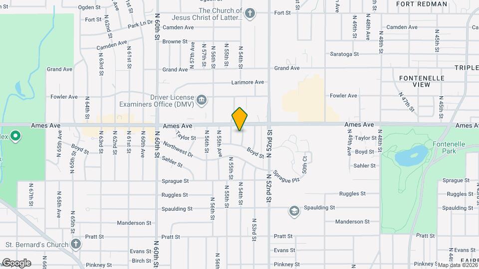 4322 N 54th St Map and Location Details