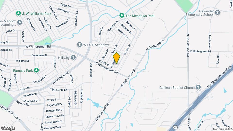 1403 Bosher Dr Map and Location Details
