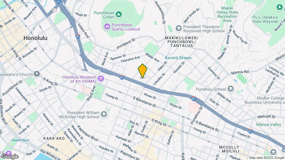 1140 Lunalilo St Mapa y Detalles de la Ubicación