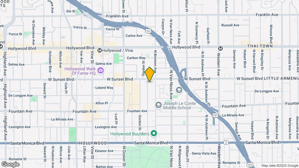 1466 N Tamarind Ave Map and Location Details