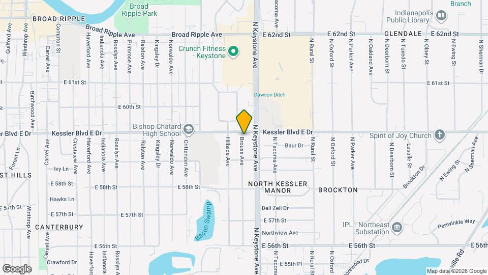 2301 Kessler Blvd E Dr Mapa y Detalles de la Ubicación