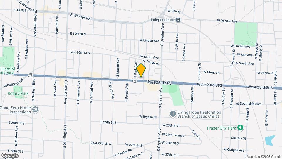1116 S Woodland Ave Map and Location Details